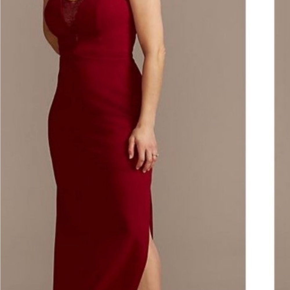 Chic Burgundy Midi Dress